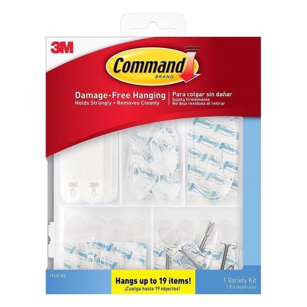 Command Damage Free Hanging Hook; Clear, 53PK, 3M, Mfr#: 243265
